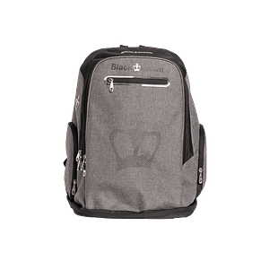 Black Crown Planet Backpack Gray