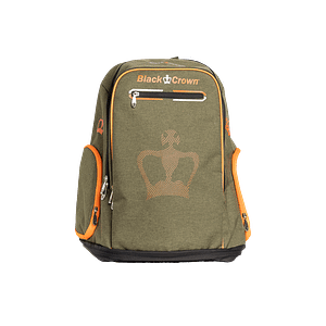 Black Crown Planet Backpack Green-Orange