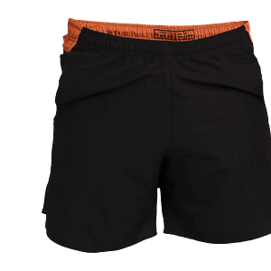 Black Crown Rodas Shorts Μάυρο-Πορτοκαλί