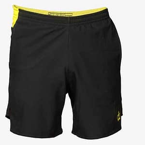 Black Crown Ashica ανδρικό padel shorts Μαύρο-Κίτρινο