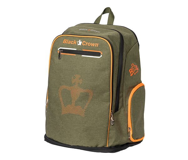Black Crown Planet Backpack Green-Orange - Image 4