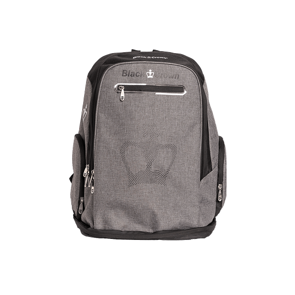 Black Crown Planet Backpack Gray