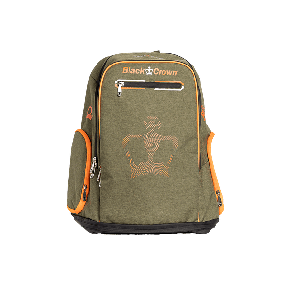 Black Crown Planet Backpack Green-Orange
