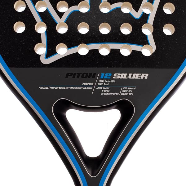 Black Crown Piton 12 Silver Ρακέτα Padel - Image 4